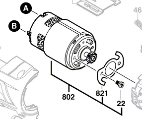 Moteur courant continu réf. 2 607 022 833 BOSCH